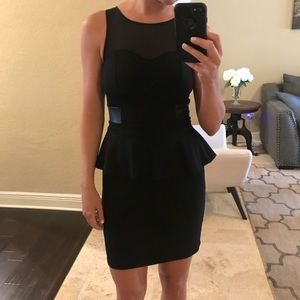 Peplum mini dress